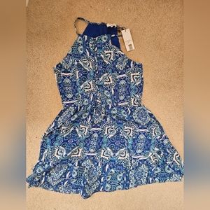 NEW blue paisley patterned summer dress